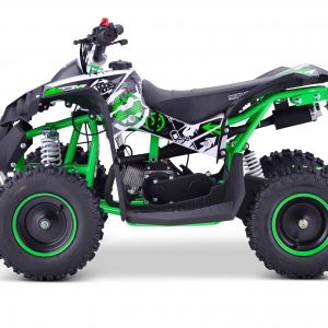 Black & Green 50cc 2-Stroke Petrol Rev & Go Farm Style Quad Bike