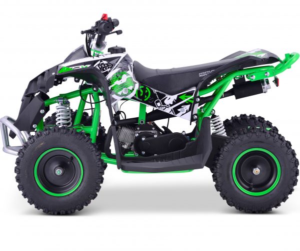 Black & Green 50cc 2-Stroke Petrol Rev & Go Farm Style Quad Bike