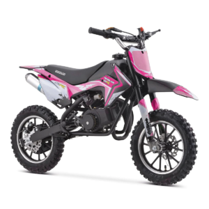 Girls-Pink-2-Stroke-50cc-Compact-Dirt-Bike-Motorbike-With-Restrictor