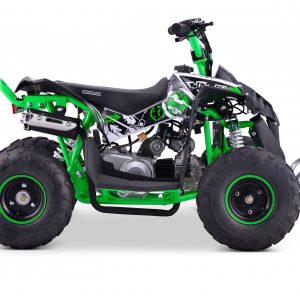 Pre Built Black & Green 100cc 4-Stroke Petrol Automatic Off Road Quad Bike