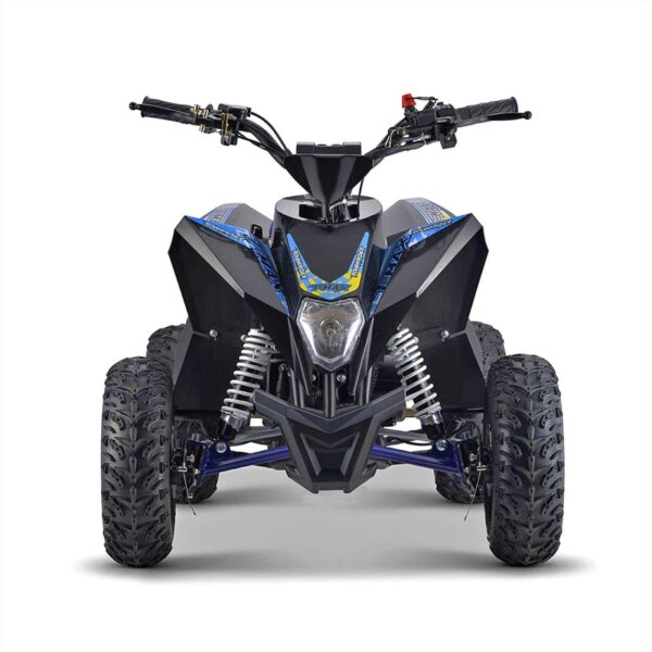 Blue Ages 5-10 90cc Youth 4-Stroke Petrol Powered Quad Bike