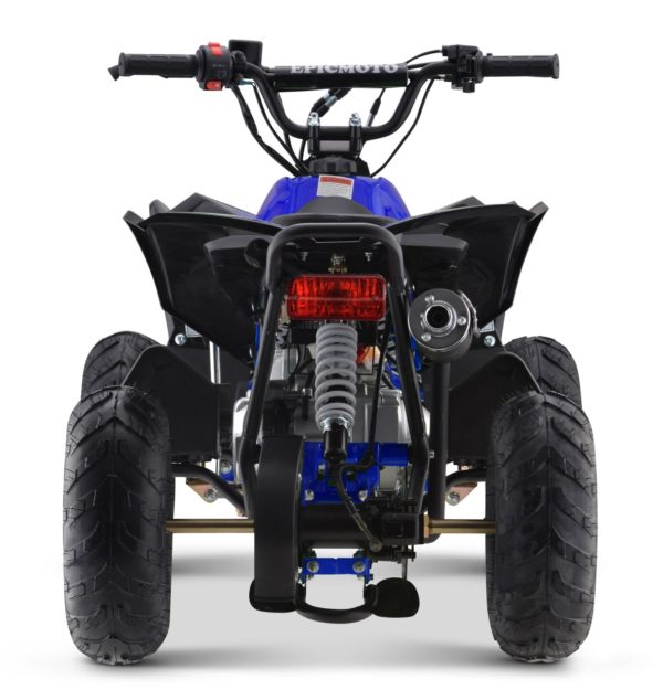 Blue Ages 8-14 110cc Youth 4-Stroke Petrol Powered Quad Bike