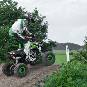 Green 12+ Teenager 125cc Automatic 4 Stroke Petrol Quad Bike 25mph