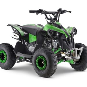 Green 8-14 Year Olds 110cc Kids 4-Stroke Petrol Powered Quad Bike