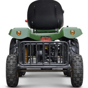Kids Green Petrol Ride-on Tractor 110cc 4 Stroke with Free Metal Trailer