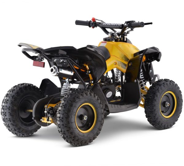 Mustard Age 5-10 49cc Kids Compact 2-Stroke Petrol Quad Bike