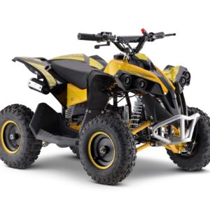 Mustard Age 5-10 49cc Kids Compact 2-Stroke Petrol Quad Bike