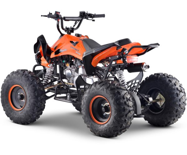 Orange 12+ Teenager 125cc Automatic 4 Stroke Petrol Quad Bike 25mph