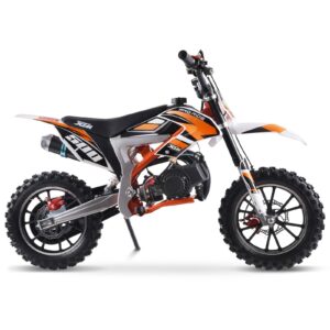 Orange age 6-12 Chunky Tyre 49cc Petrol Compact Dirt Bike kids