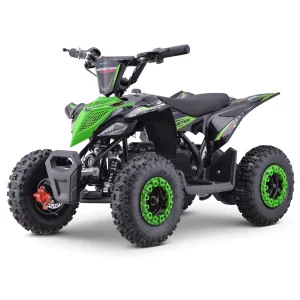 Green Age 5-10 49cc Kids Compact 2-Stroke Petrol Quad Bike