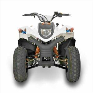 100cc SMC Quality White 2-Stroke Teens Petrol Quad Bike