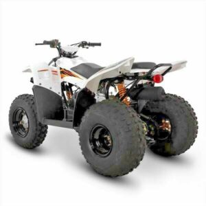 100cc SMC Quality White 2-Stroke Teens Petrol Quad Bike